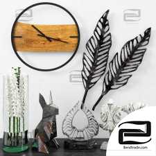 Decor with a clock for a loft