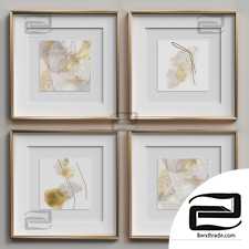 Baguettes Baguettes Abstract paintings Set 30