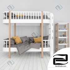 Children's bed two-tier Ellipse Classic
