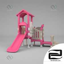 Children's furniture Pink playset 03