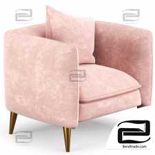 Pink_Velvet_Chair_in_Gold_Modern_Upholstered_Barrel_Chair