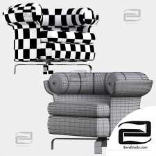 Swivel armchair