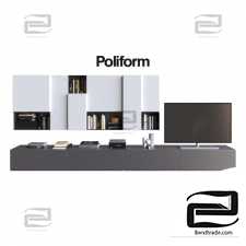 TV wall TV wall POLIFORM VARENNA SISTEMI GIORNO SINTESI 09