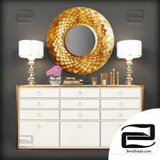 Chest of drawers Chest of drawers Set with decor 07