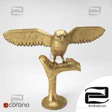 Sculptures Sculptures Golden owl
