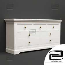 Cabinets, chests of drawers Toulouse Grey Painted Large Chest of Drawers