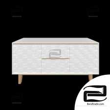 Cabinets, dressers Comoda Whith Laser Pattern