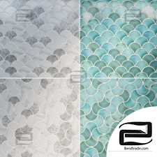 Materials Tile, Fishscale tile
