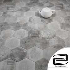 Materials Tile, tile CIR Miami Esagona Dust Grey