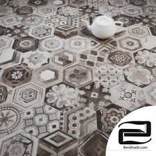 Materials Tile, tile CIR Esagona Miami Mix