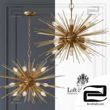 Hanging lamp Astra Chandelier Sputnik Brass