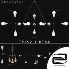 Hanging Lamp Apparatus Triad & Dyad