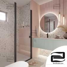 Pink bathroom