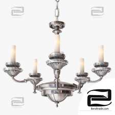 Pendant Lamp Remains Lighting Silverplate Chandelier