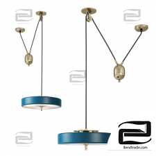 Hanging Lamp Bert Frank Revolve Rise & Fall Pendant