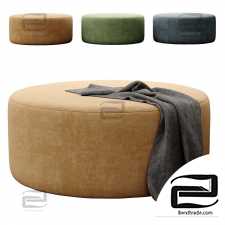 Pouf Round By Howard Elliott Collection