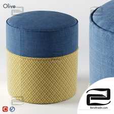 Pouf Roomadesign Olive