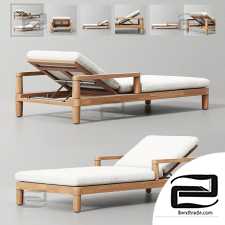 Miramar Teak Chaise Longue