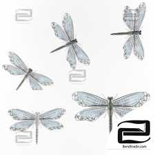 Metal Dragonfly Wall Décor