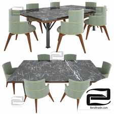 Table and chair modern Dining table set