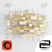 Wall decor Arteriors Erica wall sculpture