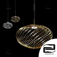 Pendant Lamp Spring Pendant Light TomDixon Brass and Silver