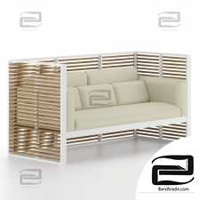 DNA Teak Garden Sofa