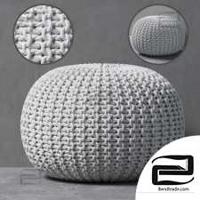 Knitted Pouf