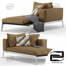 Lifesteel Couch by Flexform