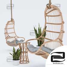 Hanging chair Blucher