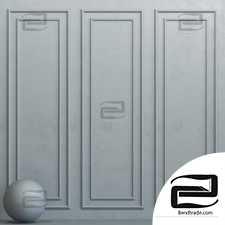 Material Stone Decorative plaster with molding 115