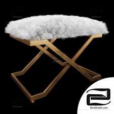 Bench Uttermost Farran Fur Small