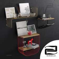 Decorative set of shelves SVENSHULT