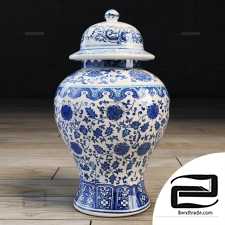 Vases Chinese with lid