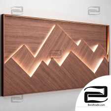 3D panel Mountains