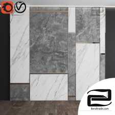 3D marble panel