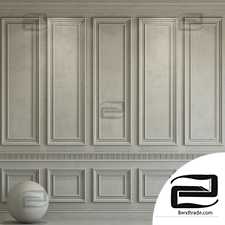 Decorative plaster with molding