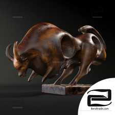 Sculptures of Modern Bronze Bull