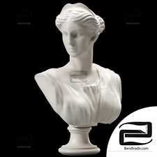Sculptures Artemis Bust Ancient Greek Goddess of Hunt