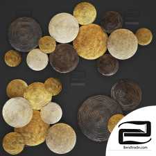 Wall decor in circles 12