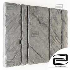 Stone slab wall 132