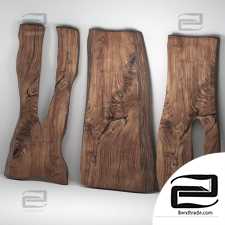 Slabs of wood 547