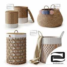 Set of wicker baskets 97