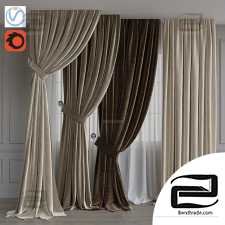 Beige gamma curtains