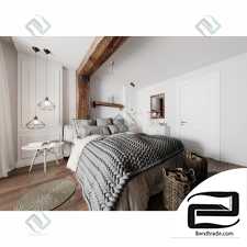 Bedroom Suite 3D Model id 793