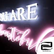 You are beautiful neon text
