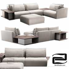 Natuzzi Long Beach Sofas