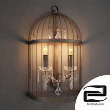 GRAMERCY HOME - BIRDCAGE CRYSTAL SCONCE SN008-2-ABG