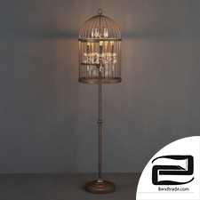 GRAMERCY HOME - BIRDCAGE CRYSTAL FLOOR LAMP FL008-5-ABG