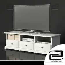 Chest of drawers with TV